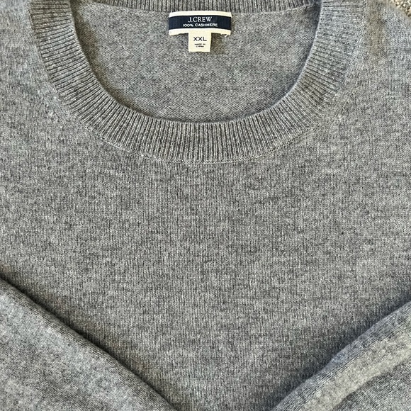 J. Crew - Cashmere Classic-Fit Crewneck Sweater (Gray) - Picture 6 of 6
